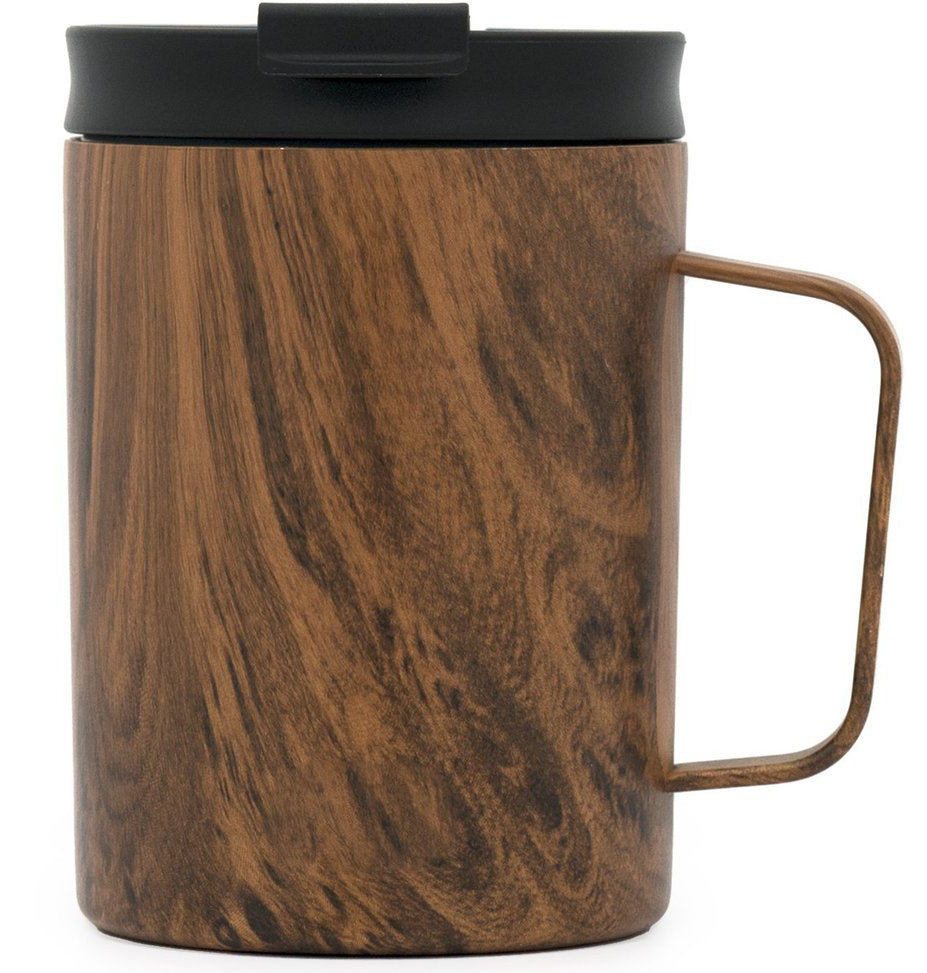 WoodRiver - Ceramic Coffee Mug Turning Kit w/ Ceramic Lid - 12 oz - Black  and Tan